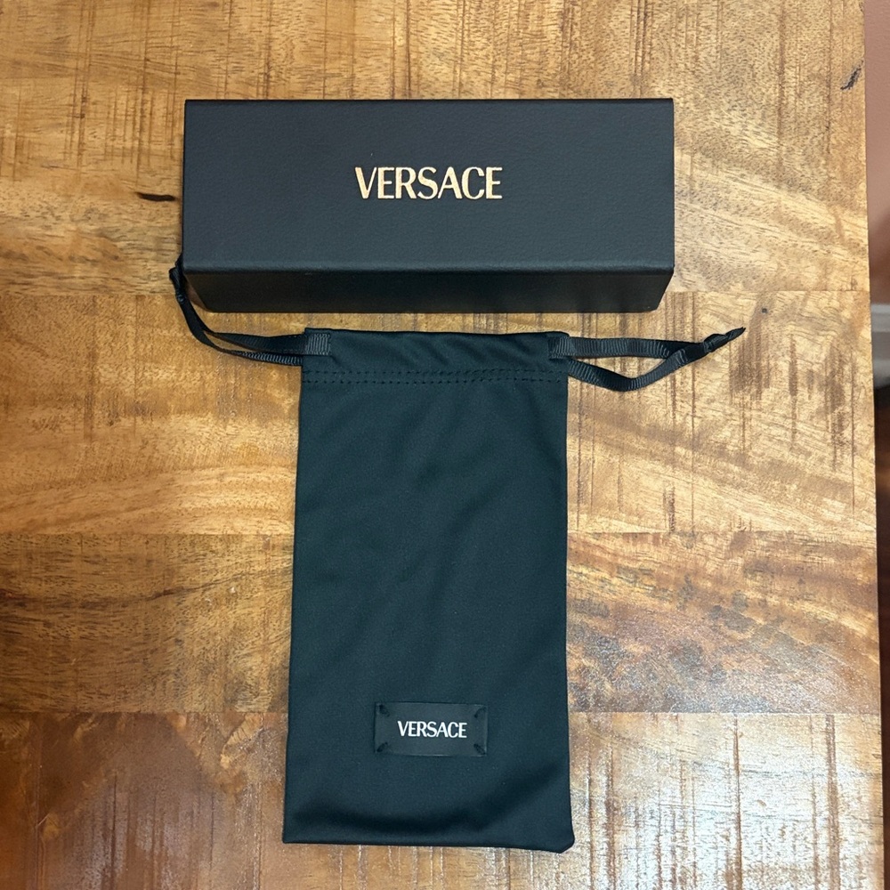 Versace Black Pouch with Box